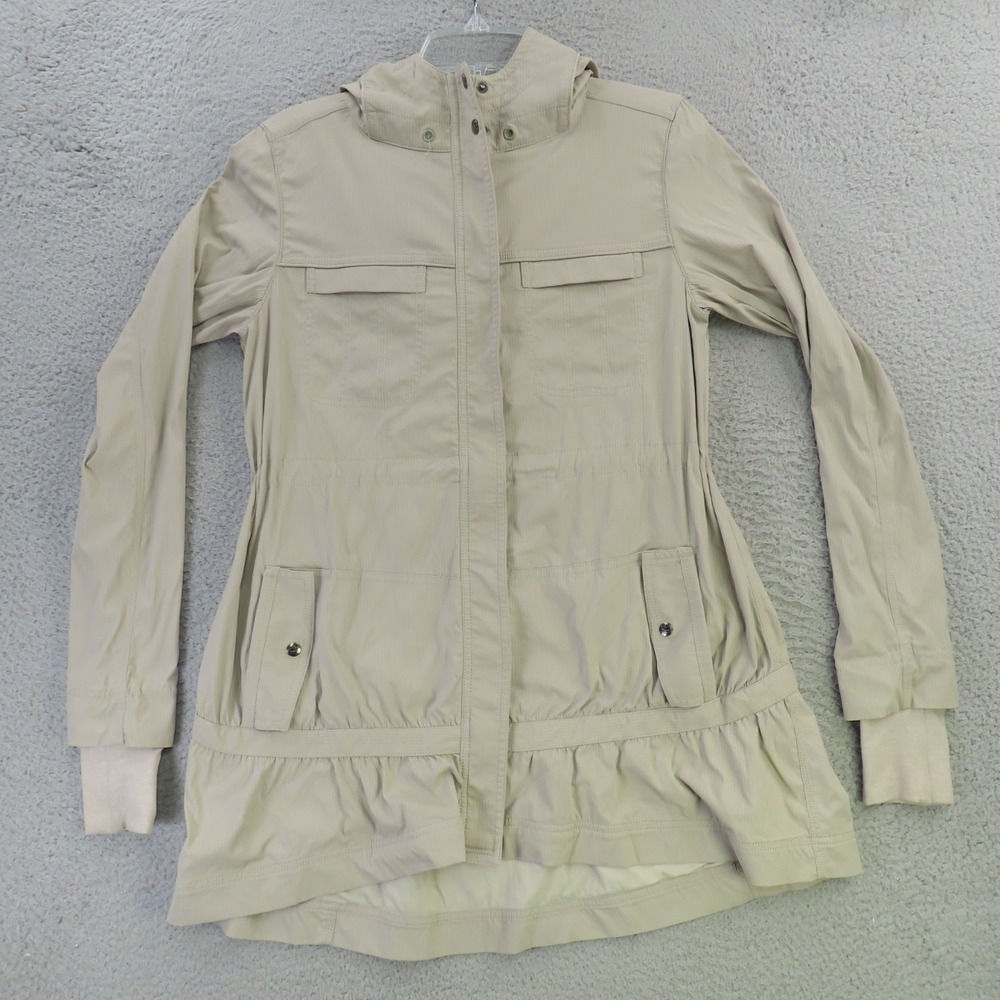 Lululemon Jacket Women 4 Brown Hooded Activewear Nylon Athletica